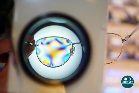 왜곡검사기 - 편광 필터로 왜곡 시각화